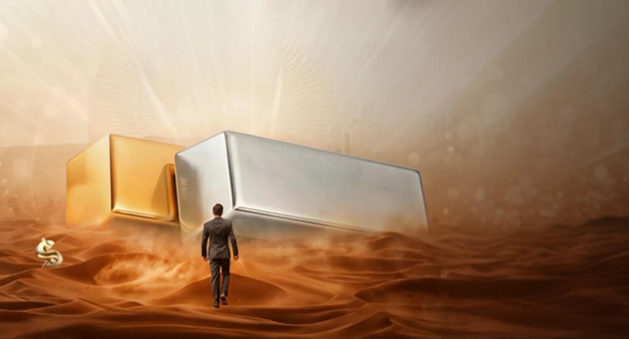 Precious Metal Trading Banner Tablet Background